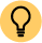 Icono con una bombilla